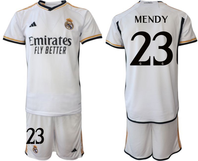 Men 2023-2024 Club Real Madrid home white #23 Soccer Jerseys